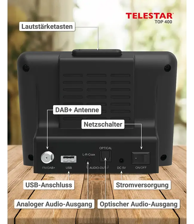 Telestar TOP 400 Wifi internet Radio ontvanger