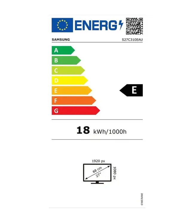 SAMSUNG LS27C310E (bewakings) monitor