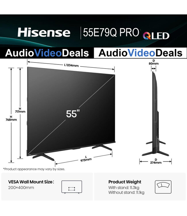 Hisense 55E79Q PRO (2025) TV 55inch