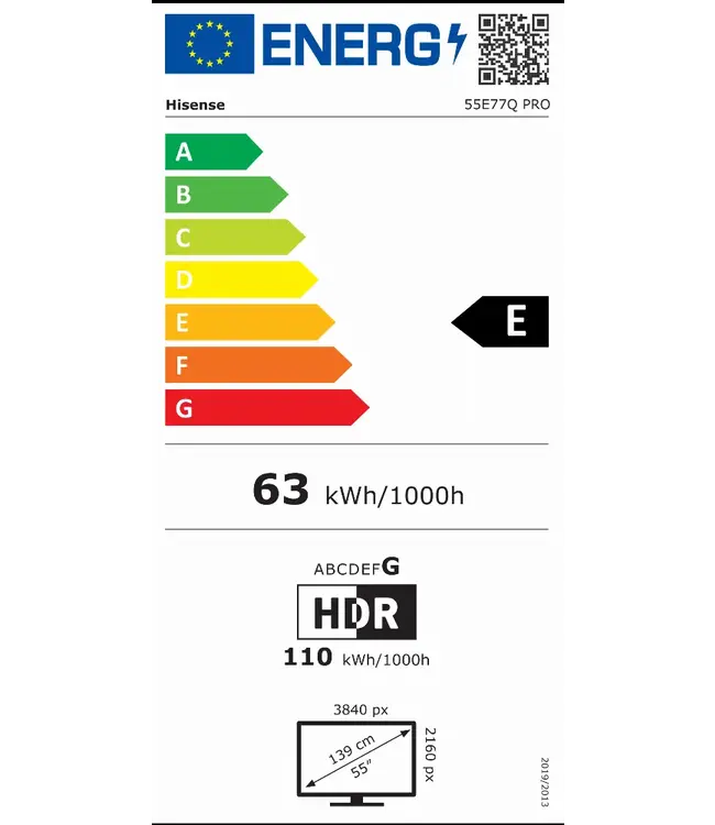 Hisense 55E79Q PRO (2025) TV 55inch