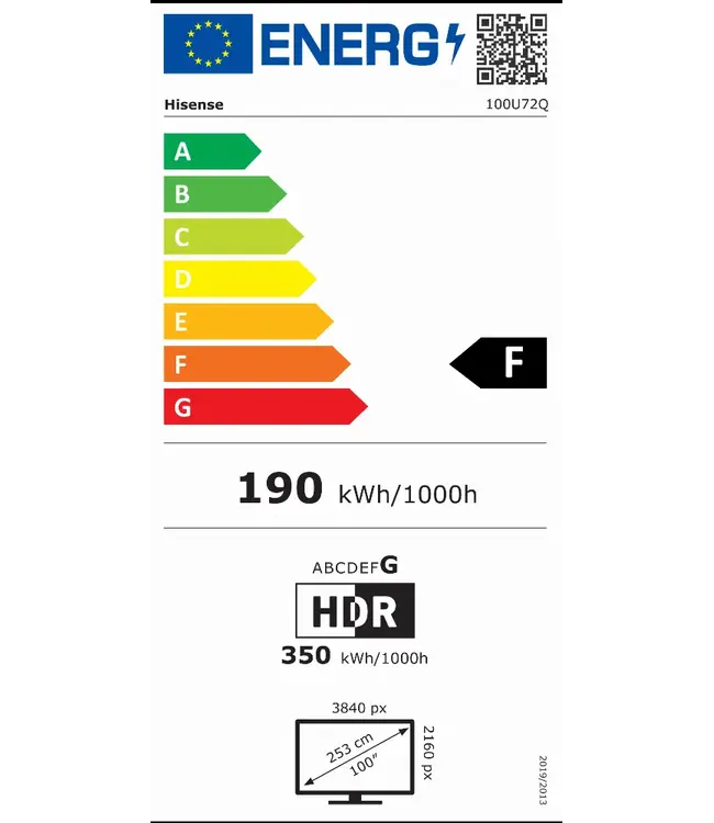 Hisense 100U79Q (2025) TV 100inch
