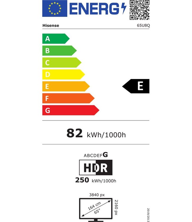 Hisense 65U8Q mini led TV 65"