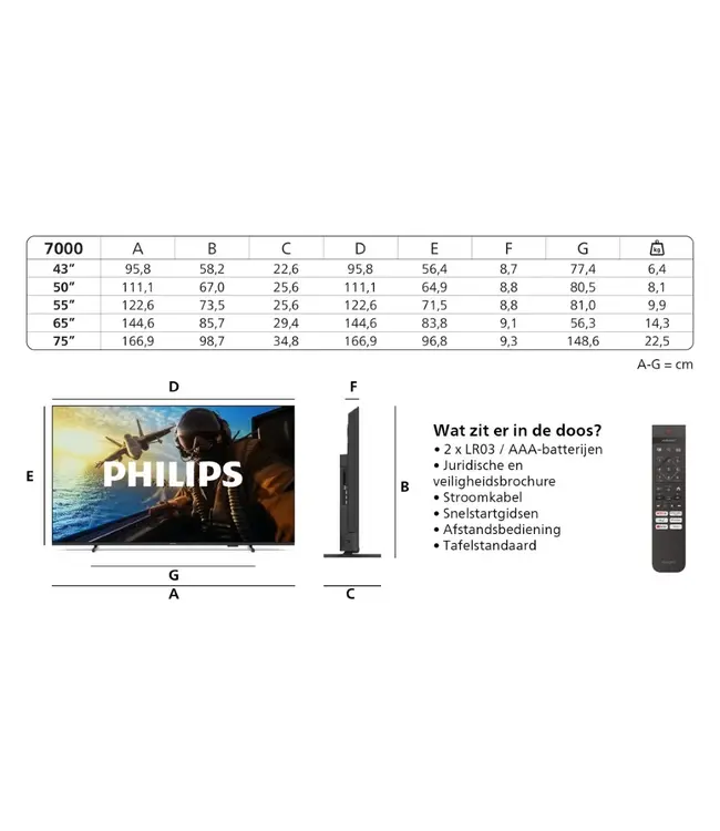 Philips 75PUS7000/12