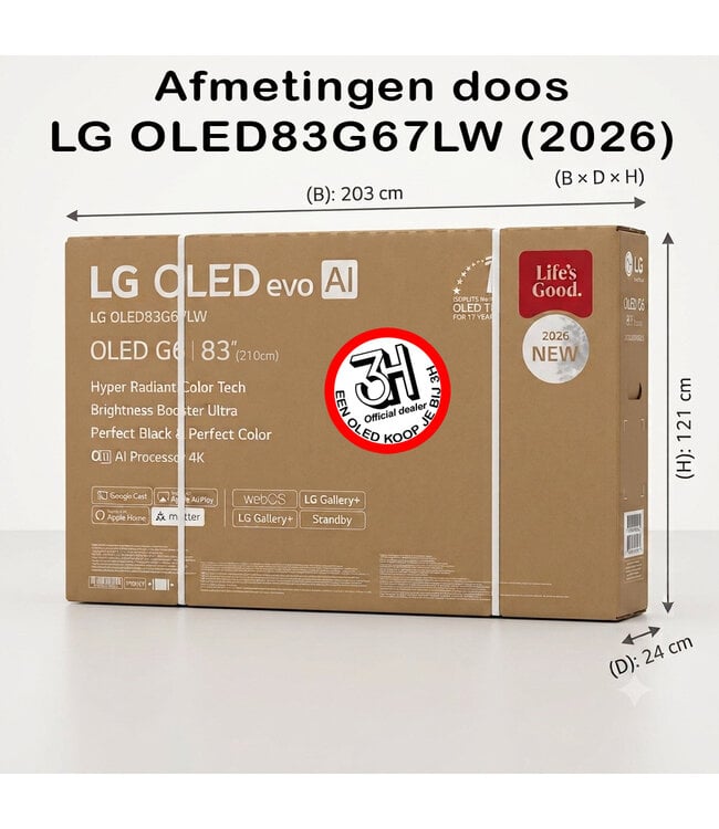 LG OLED83G67LW (2026)
