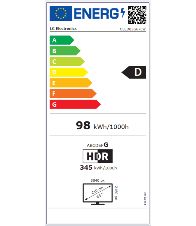 LG OLED83G67LW (2026)