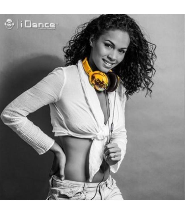 Ibiza 105 gele koptelefoon met een goed geluid en microfoon voor handsfree bellen