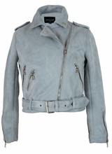 Attentif   Dames swedine jas licht blauw