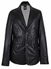 Carlo Sacchi Leren jassen heren blazer  zwart