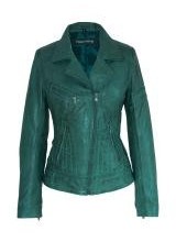 Dames Leren jas Jane 5 groen