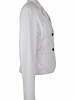 Carlo Sacchi Leren bikerjack dames witte blazer