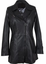 Carlo Sacchi Leren jassen dames sofia zwart