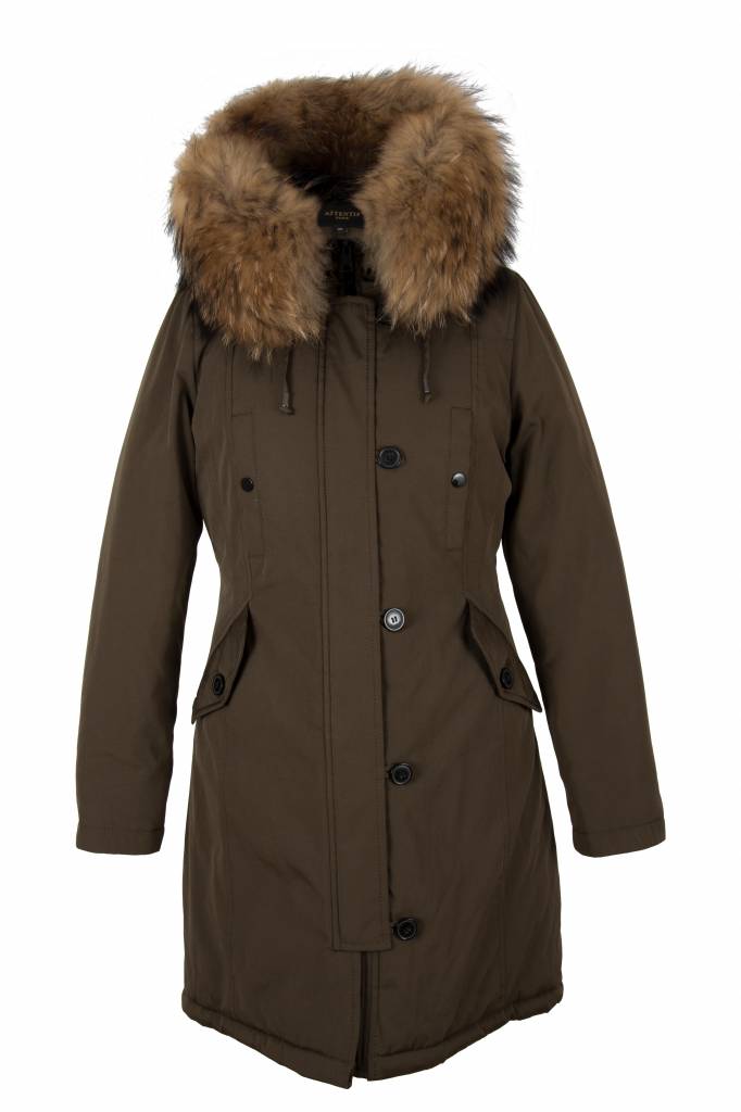 Parka Lang met bont dames - Leather City