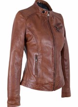 Carlo Sacchi Dames leren jas sonia nw brandi