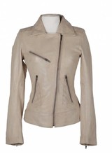 Leren jas Dames Cream Jane 4