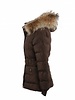 Adrexx Dames winterjas met Bontkraag Bruin LC2116