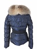 Adrexx Dames winterjas met Bontkraag MY603 blauw