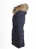 Adrexx Dames winterjas  met Bontkraag Blauw LC2111