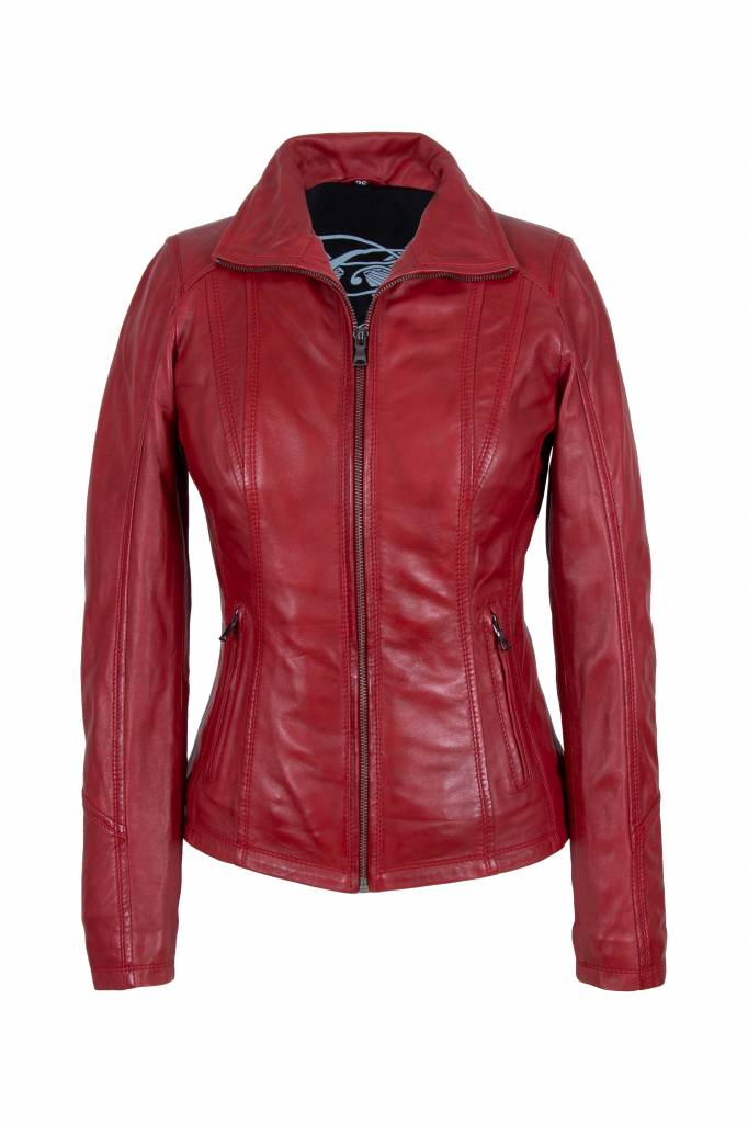 Afgeschaft Onbelangrijk zegen Rode leren jas voor vrouwen - Leather City