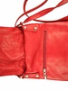 Dames leren tas rood B04