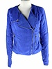 Dames imitatieleren jas blauw