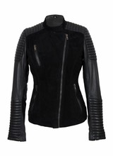 Carlo Sacchi Zwart Leren jasje Janet zwart