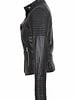 Leather City leren bikerjack dames  4060 zwart