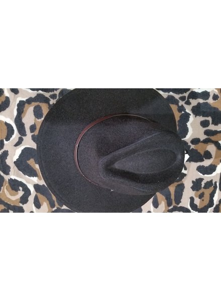 Heren en dames hoed zwart