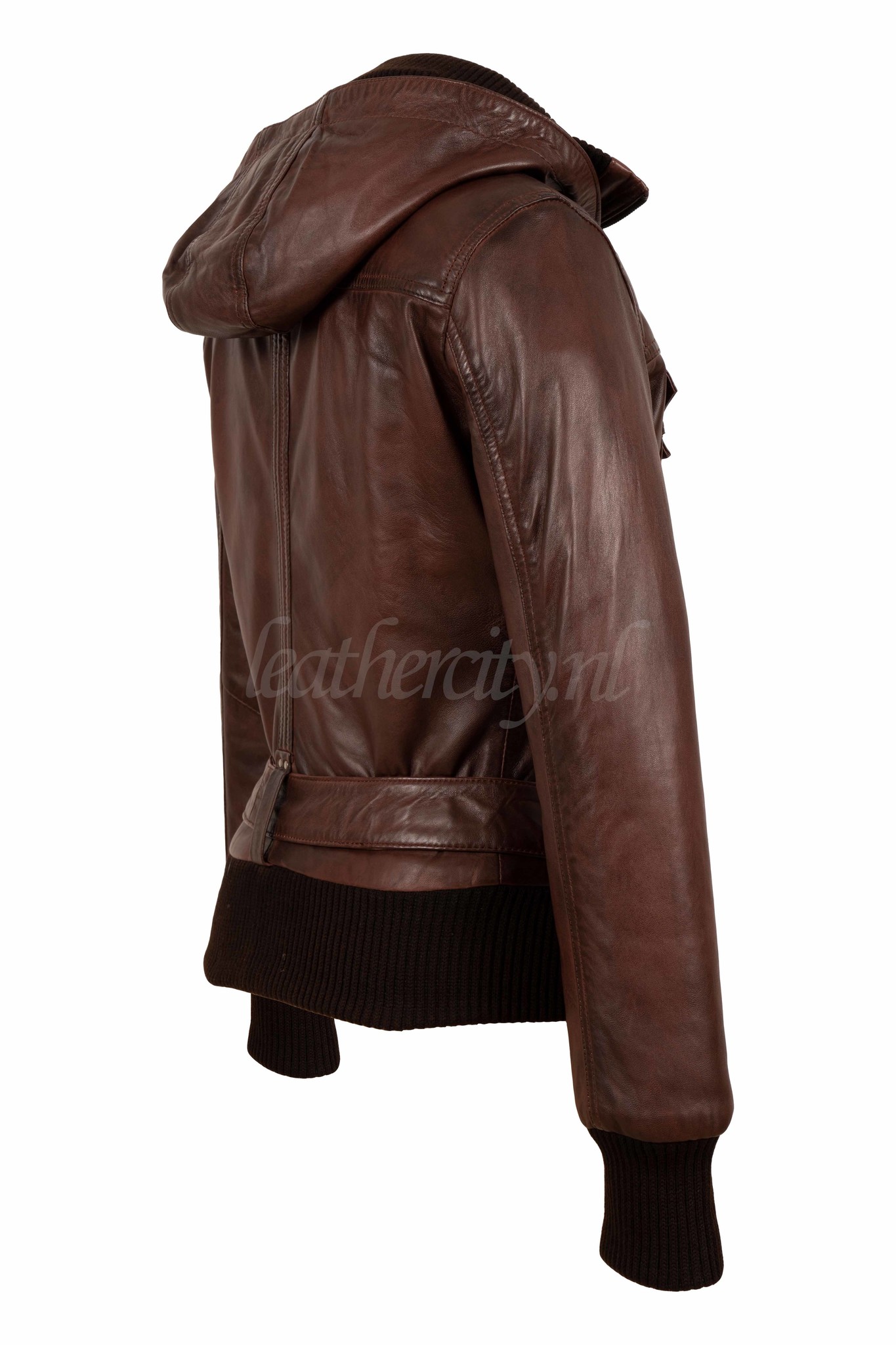 druiven aangenaam Streng Dames bruin leren bomber jack - Leather City