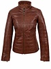 Leather City Dames bruine leren jas