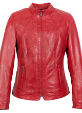 Carlo Sacchi Dames leren comfort rood