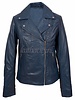 Leather City Dames leren jasje blauw norm