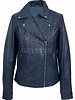 Leather City Dames leren jasje blauw norm