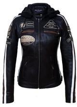 Dames bikerjack zwart