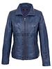 Carlo Sacchi Dames leren jas blauw 9938SM