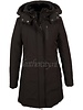 Dames zwart softshell winterjas