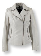 Leather City Leren jas dames wit bella
