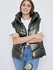 Bodywarmer Dames bodywarmer metallic groen