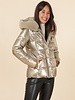 Dames winterjas metallic