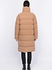 Dames winterjas half lang beige