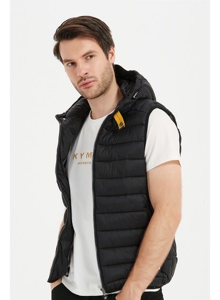 Bodywarmer Bodywarmer heren zwart PJ met capuchon