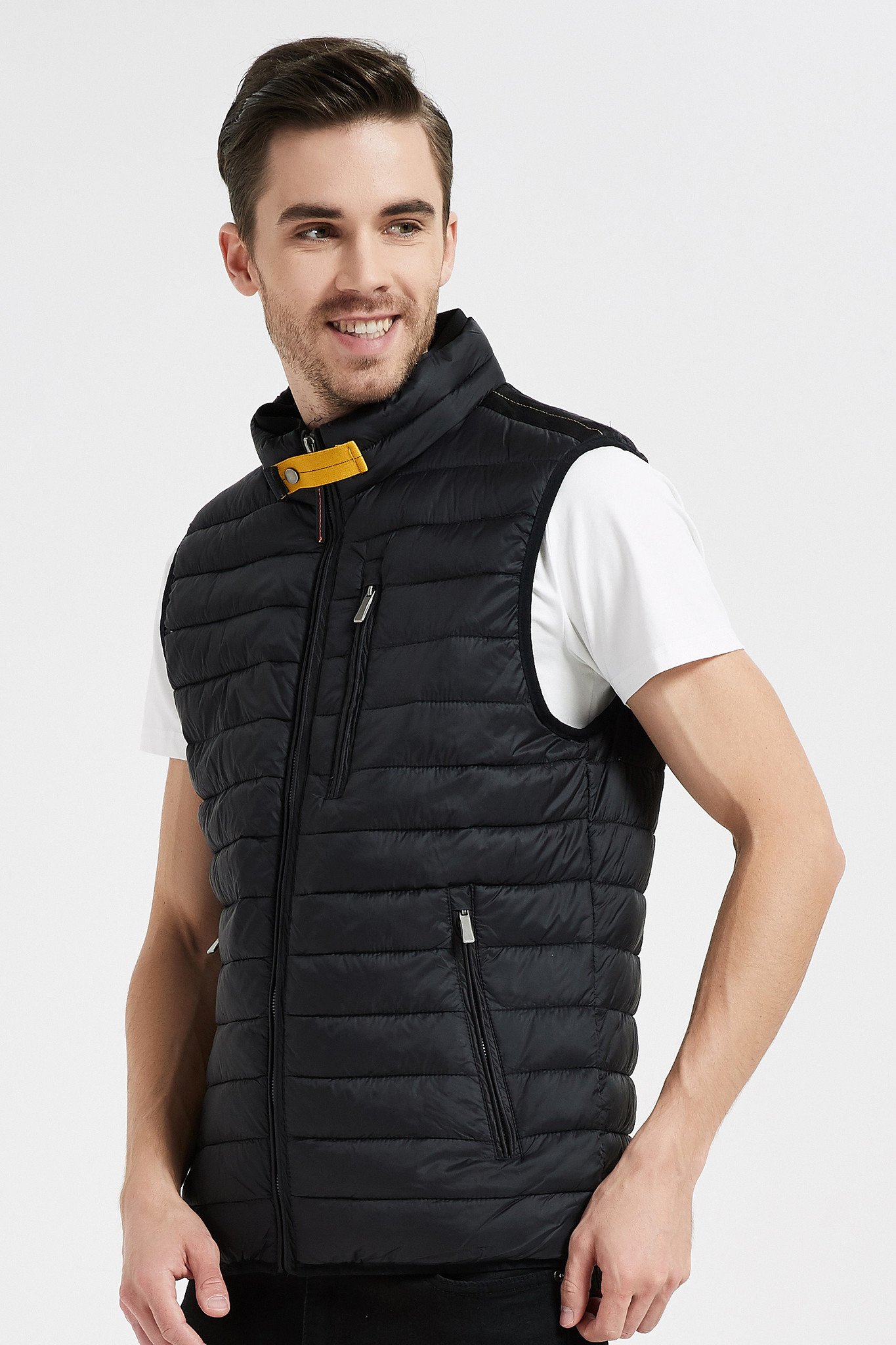 Toestemming Etna Middellandse Zee Heren bodywarmer zwart - Leather City