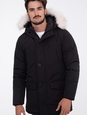Heren winterjas zwart