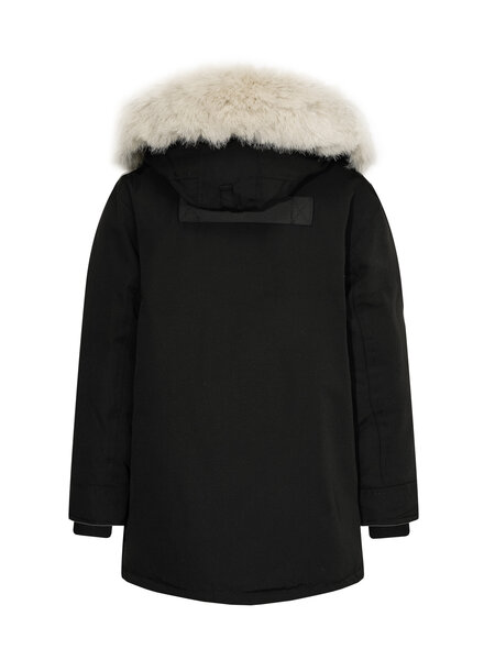 Kinderen parka winterjas zwart