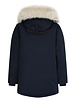 Kinder winterjas parka blauw