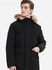 Heren zwart parka winter jas