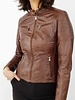 Leather City Leren jas dames Cognac