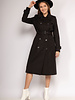 Attentif   Trenchcoat dames zwart