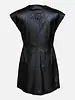 Leather City Leren jurk dames zwart