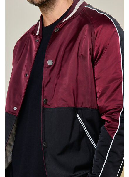 Baseball jacket heren rood