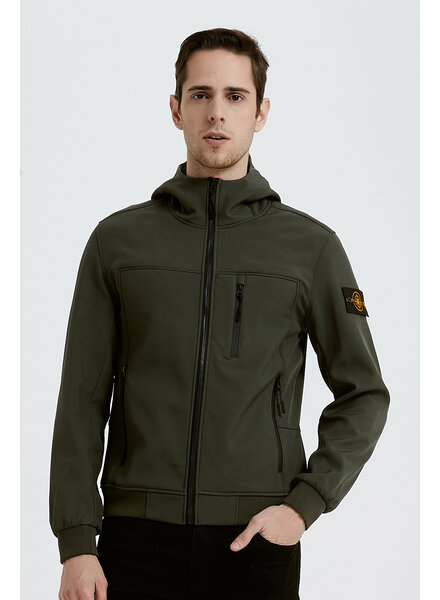 Zomerjas heren Softshell  groen